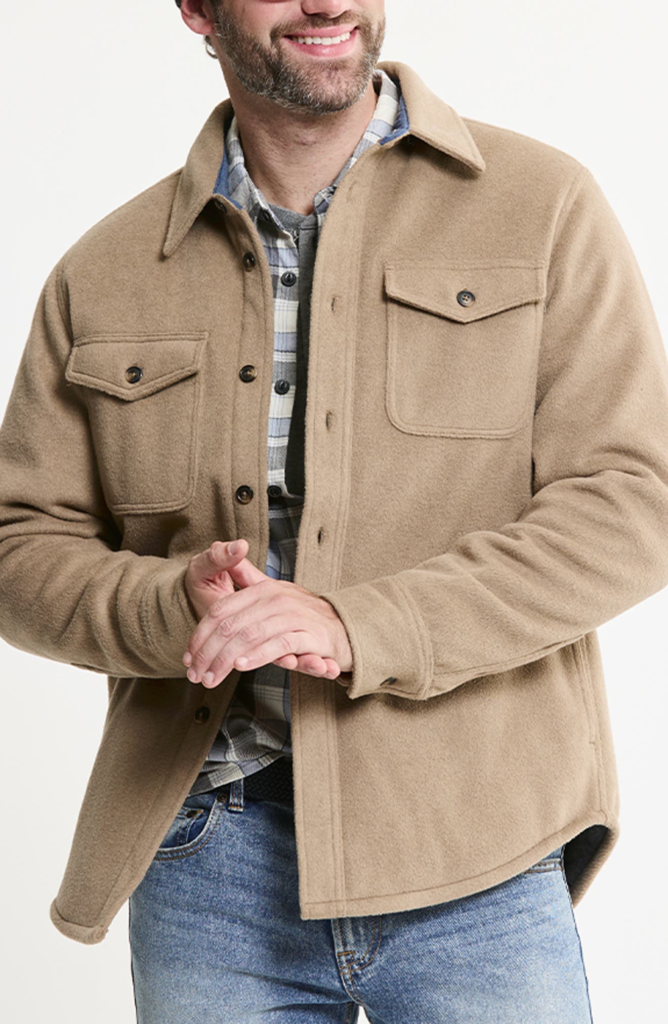 Luxe Soft Blend Quilt Lined Overshirt