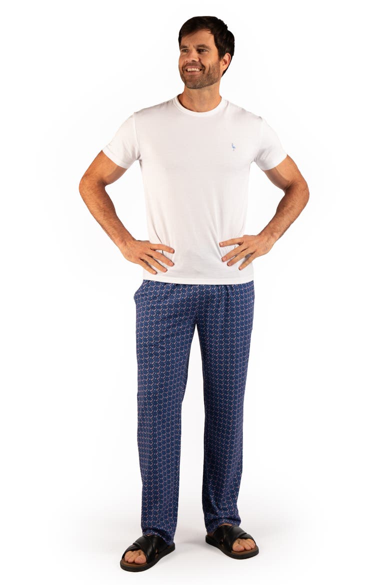 Golf Clubs and Candy Canes 2-Piece Pajama Set, Alternate, color, DENIM
