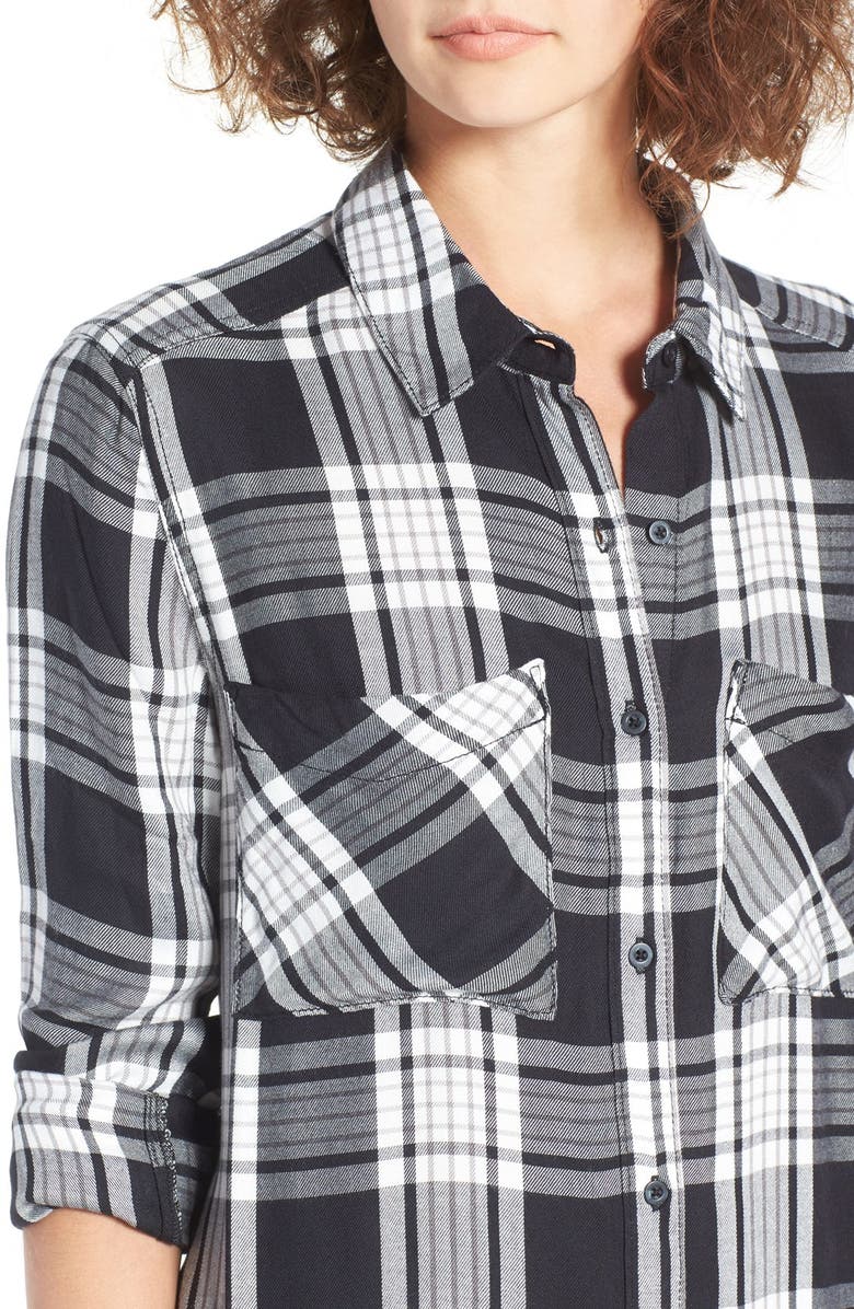 BP. Plaid Tunic Shirt, Alternate, color, 