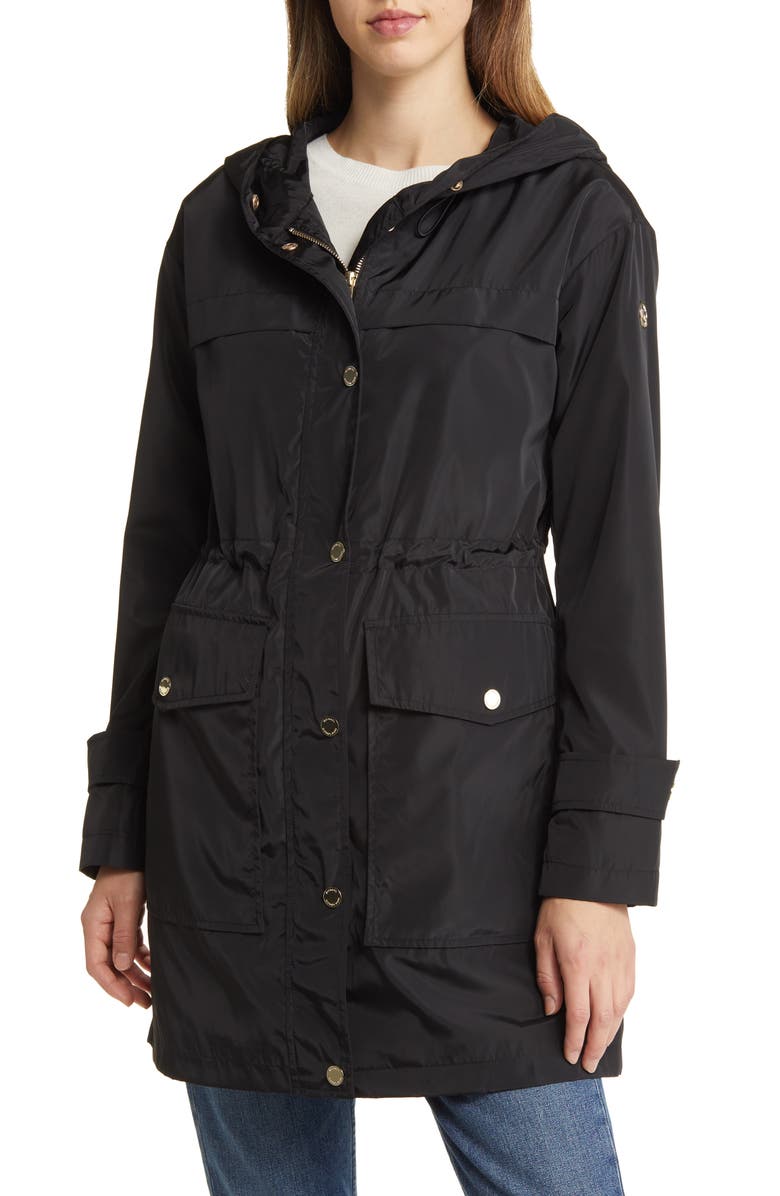 Michael Kors Snap Front Water Repellent Coat, Alternate, color,