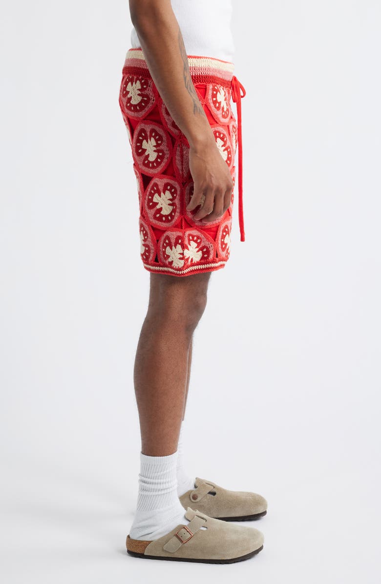 MAVRANS Ciao Medallion Crochet Organic Cotton Shorts, Alternate, color,