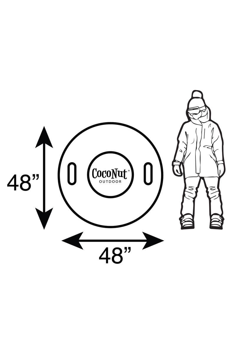 Coconut Outdoor Rip Claw Shredder 48" Jumbo Snow Tube,8+, Alternate, color, Multicolored