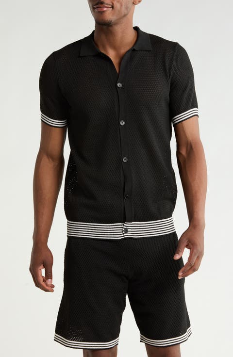 Textured Sweater Polo