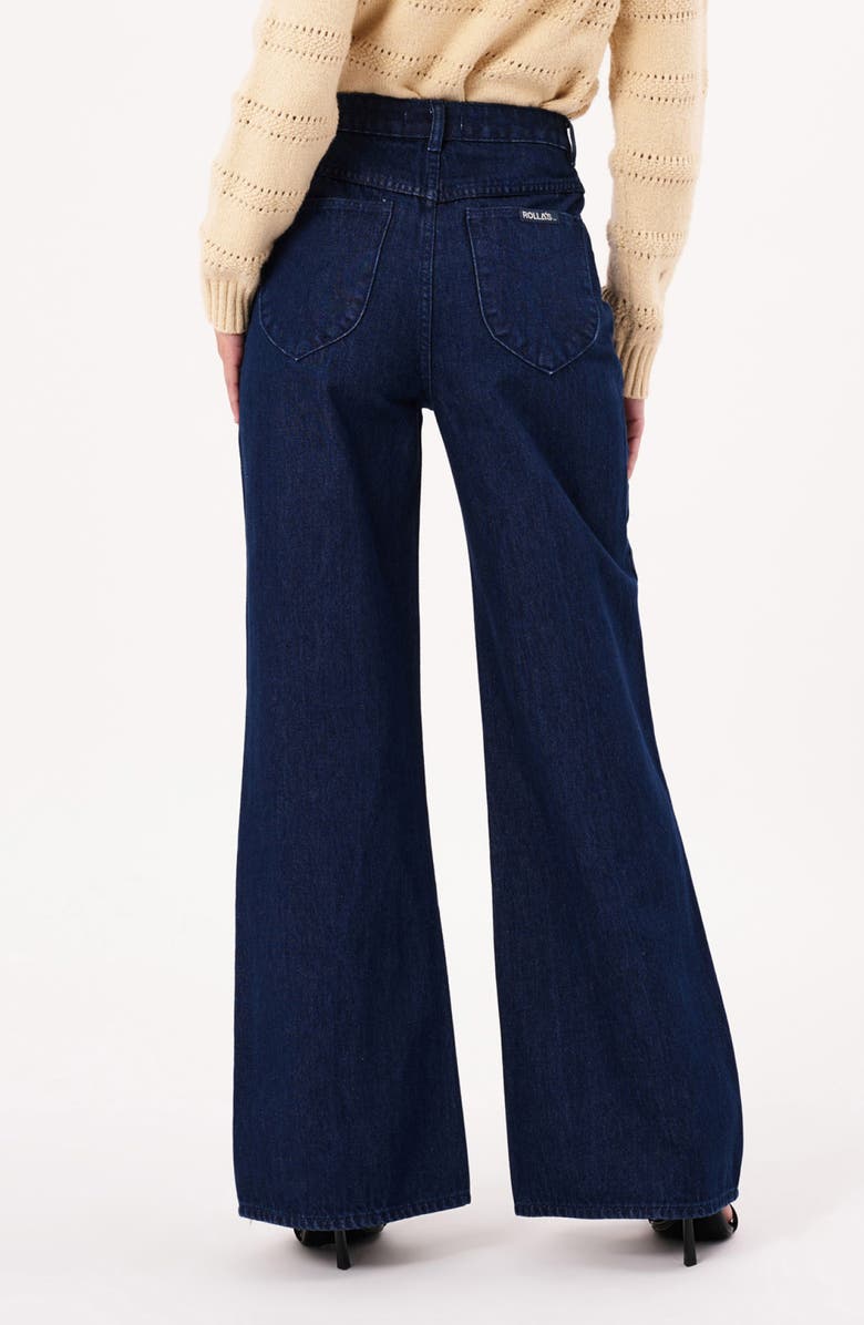 Rolla’s Studio Lou Nonstretch Button Front Flare Jeans, Alternate, color, 