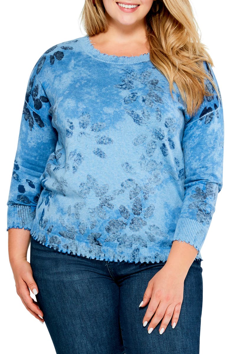 NIC+ZOE Horizon Petal Pattern Sweater, Main, color,