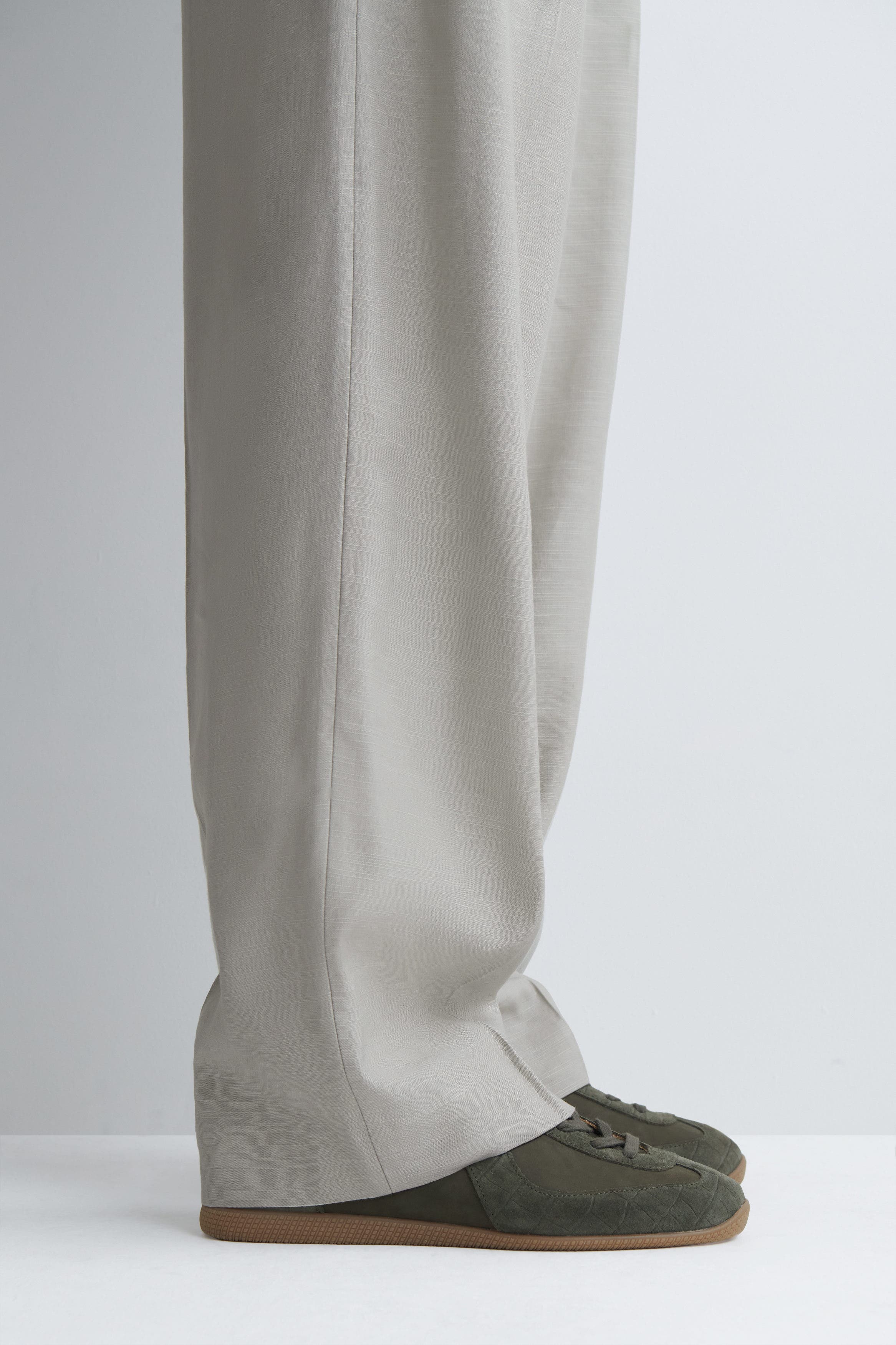 Nubuck And Suede Sneakers, Alternate, color, KHAKI