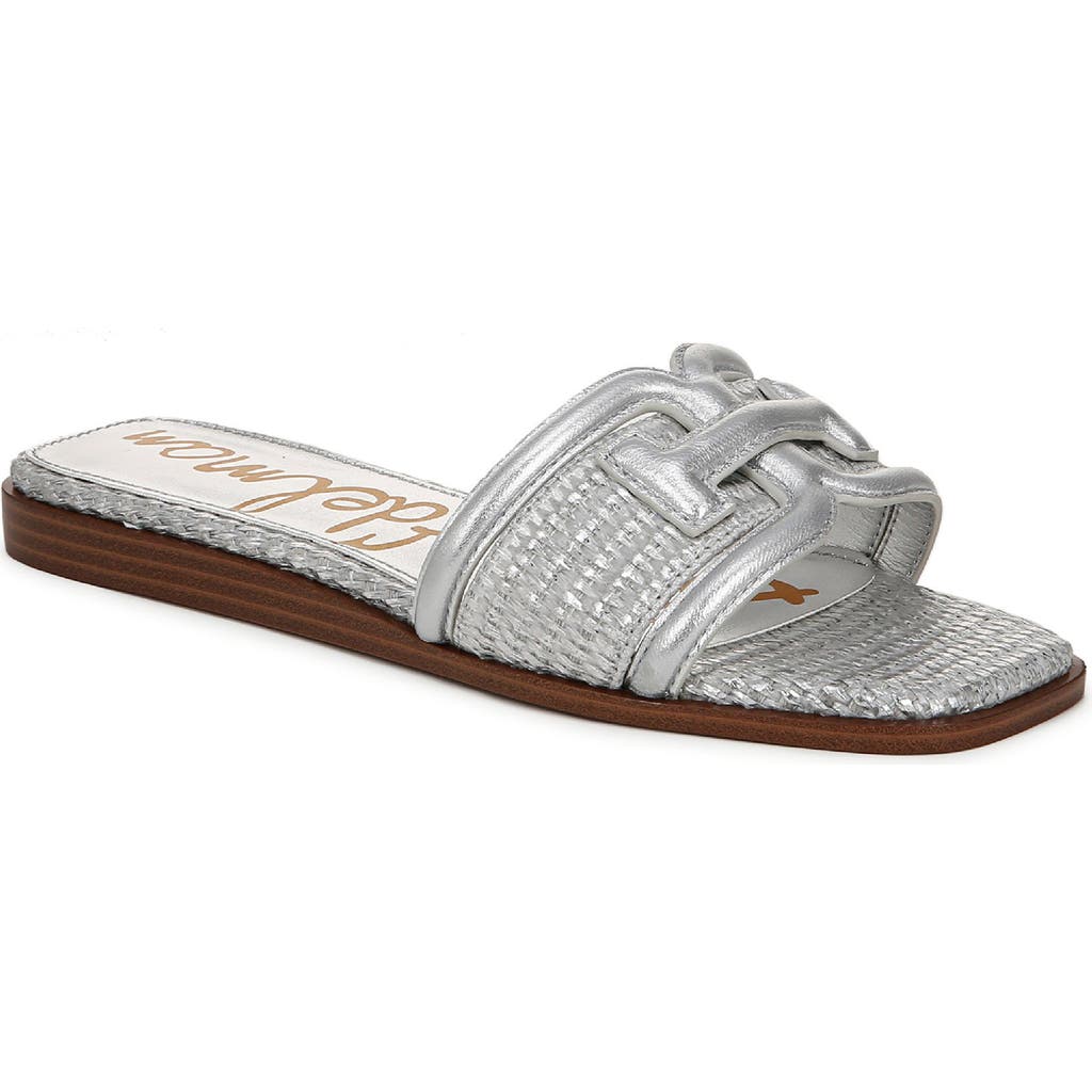 Sam Edelman Irina Slide Sandal In Silver