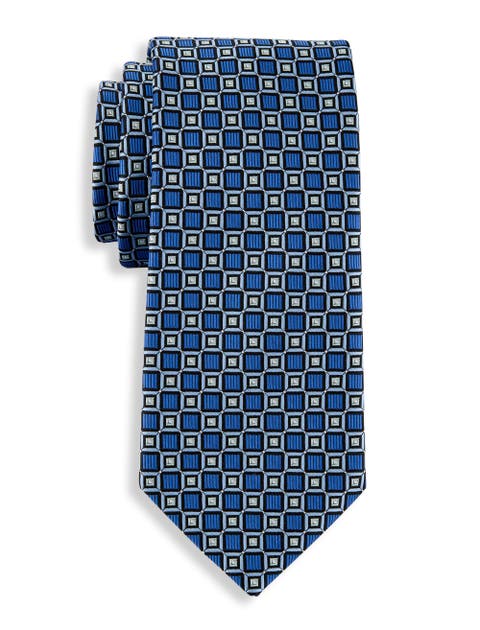Big & Tall Geometric Patterned Tie V2