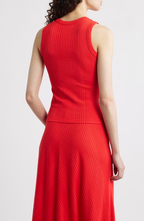 Wyeth Hayes Rib Tank In Red