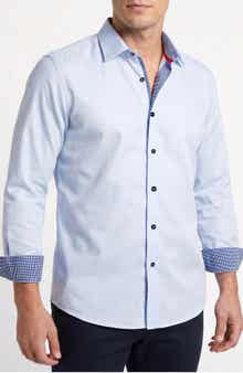 Stretch Cotton Button Up Shirt
