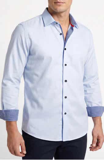 Stretch Cotton Button Up Shirt