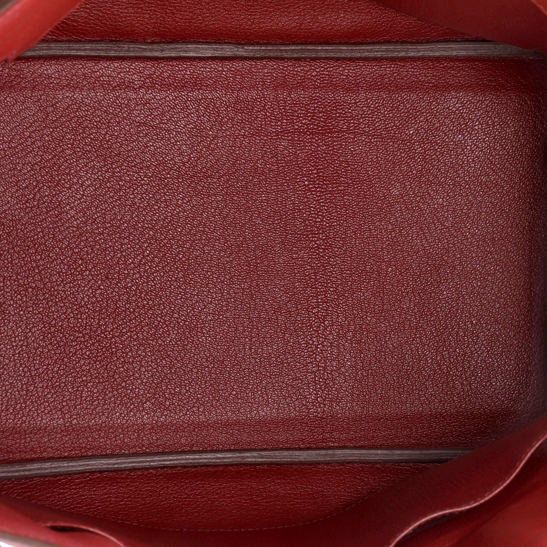 Pre-Owned Hermes Birkin Handbag Red Clemence with Palladium Hardware 35, Alternate, color, 