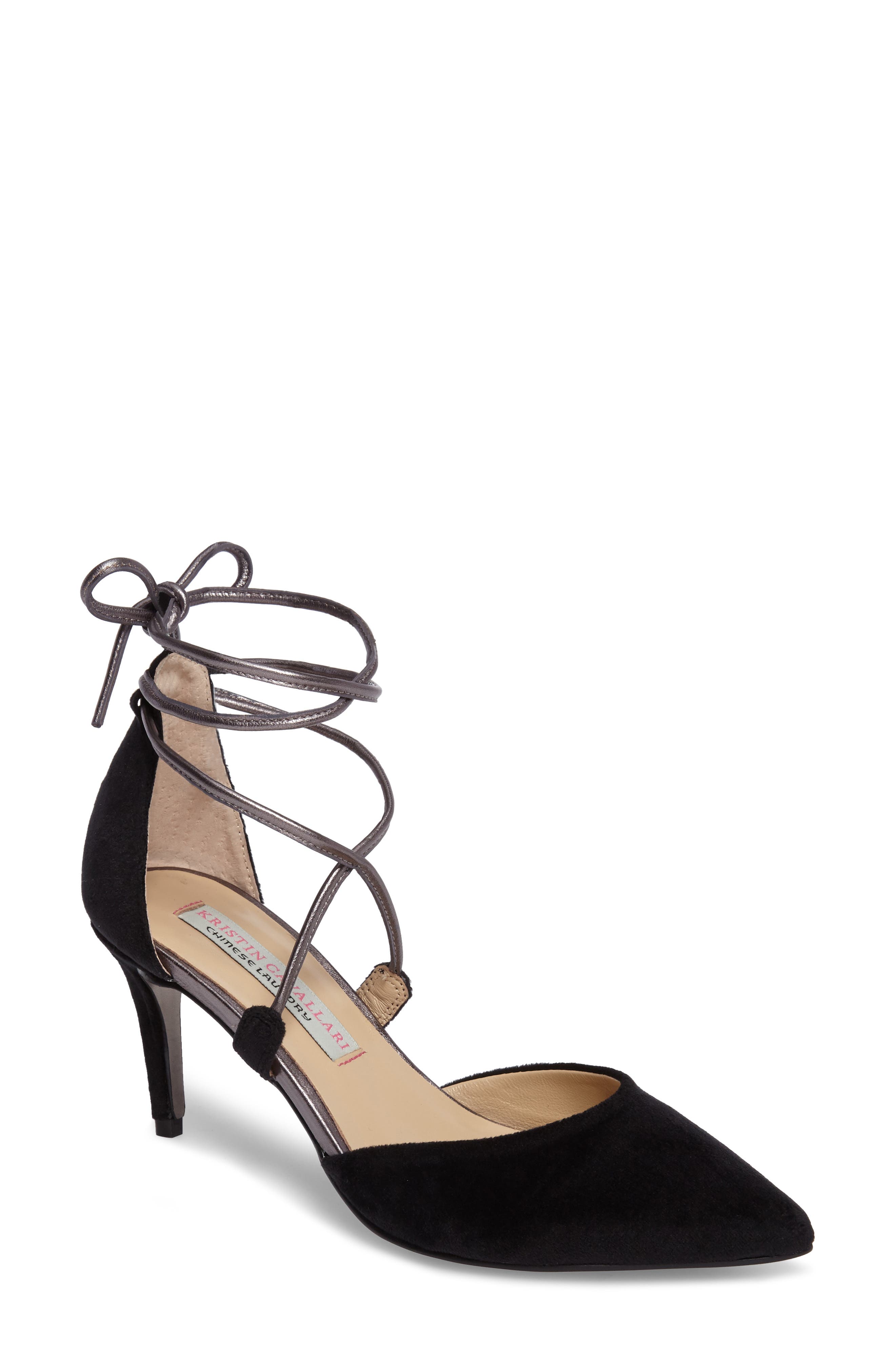 Kristin Cavallari 'Opel' Lace-Up Pointy Toe Pump, Main, color, 