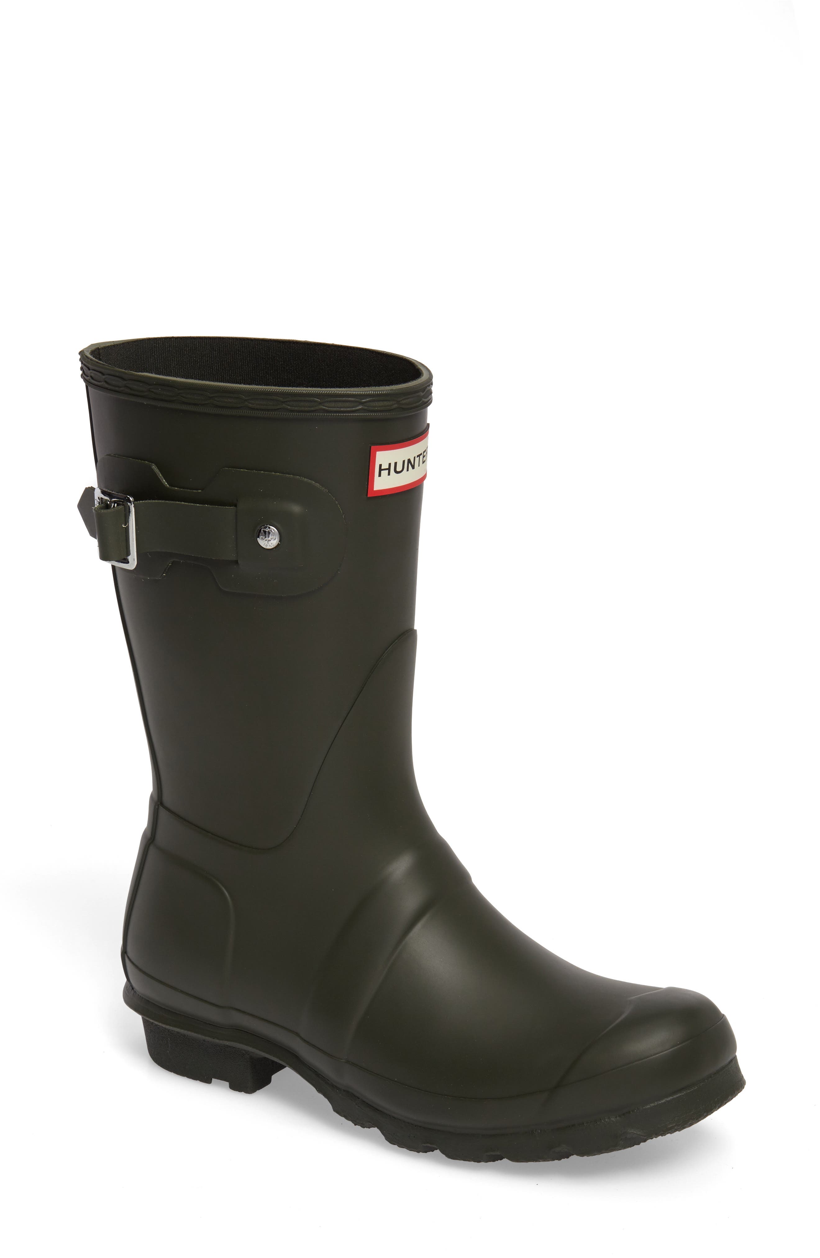 Original Short Waterproof Rain Boot, Main, color, DARK OLIVE