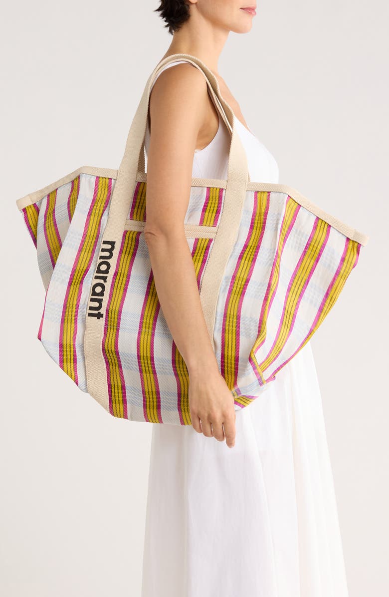 Isabel Marant Warden Canvas Tote, Alternate, color,