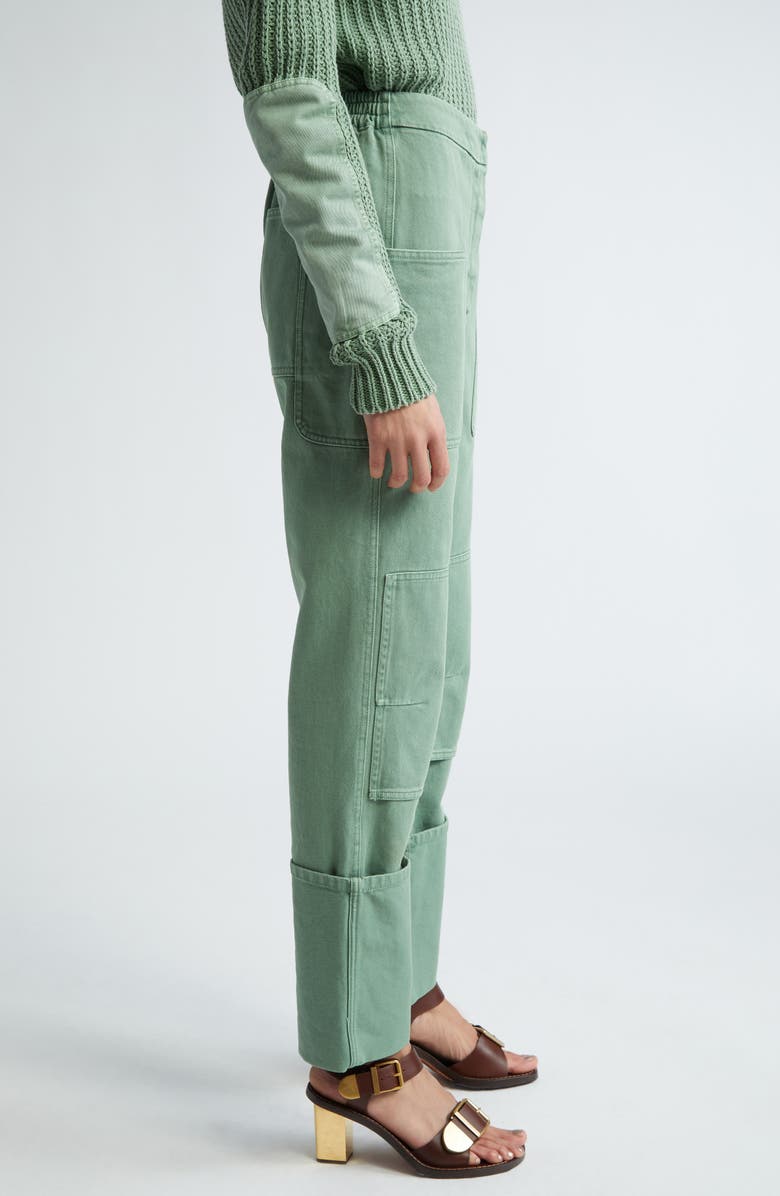 Max Mara Facella Cotton Drill Cargo Pants, Alternate, color, 