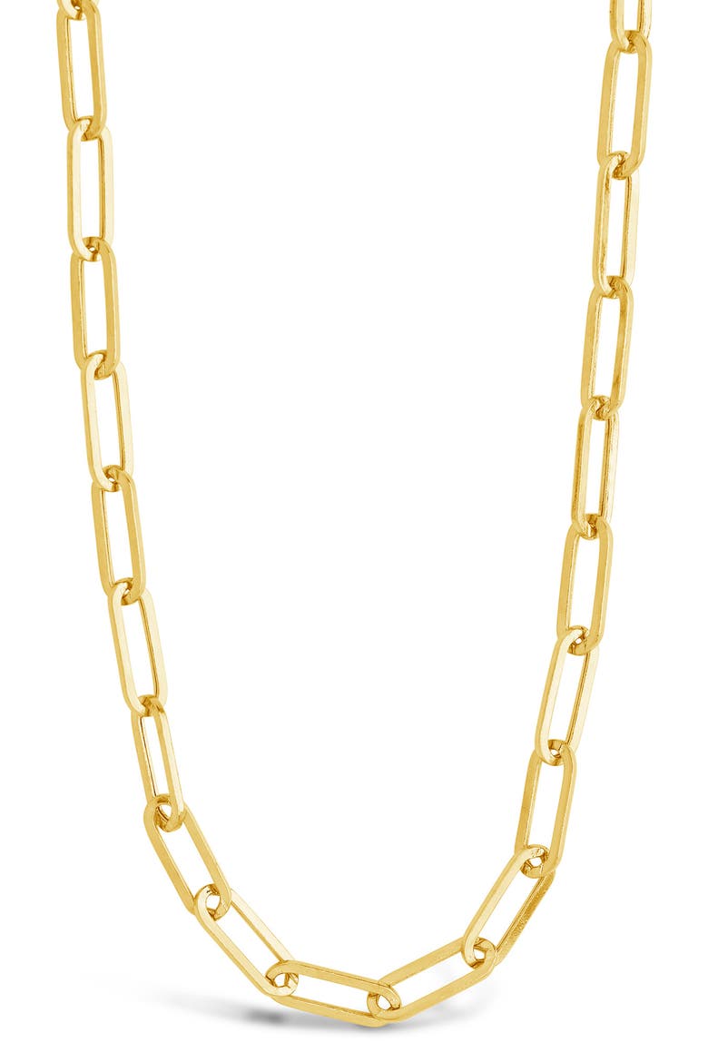14K Italian Gold Paperclip Chain Necklace, Main, color, GOLD