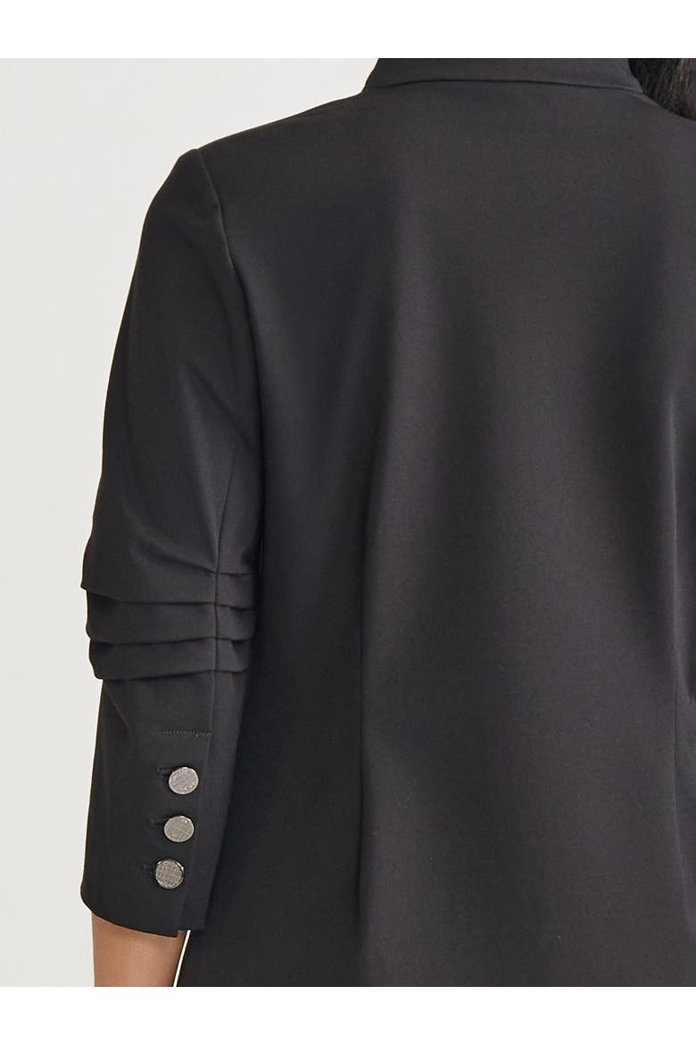 Tailored LuxeStretch Ponte Blazer, Alternate, color, Black