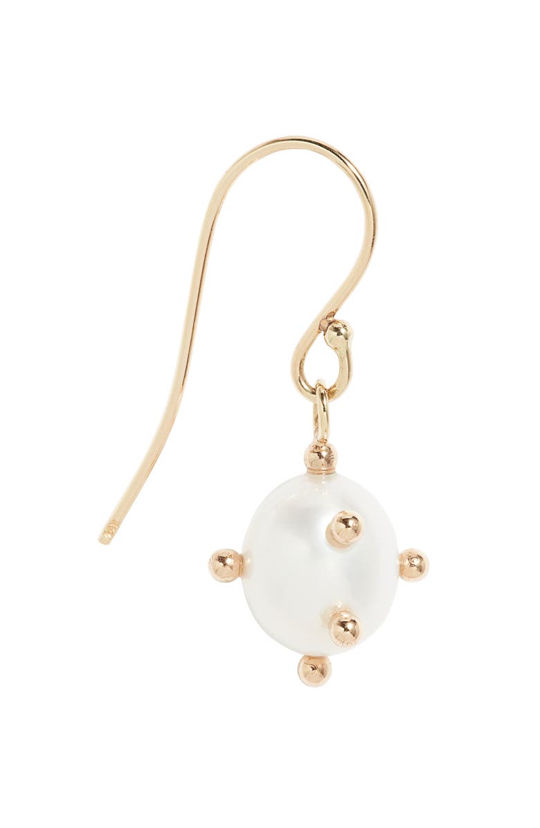 Poppy Finch Bubble Cultured Pearl Drop Earrings, Alternate, color, Gold