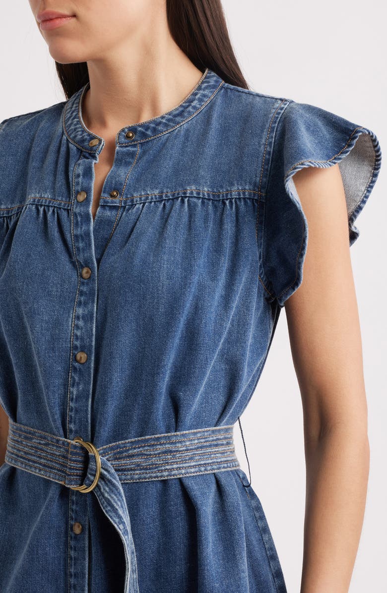 Rails Letta Denim Dress, Alternate, color, Classic Blue