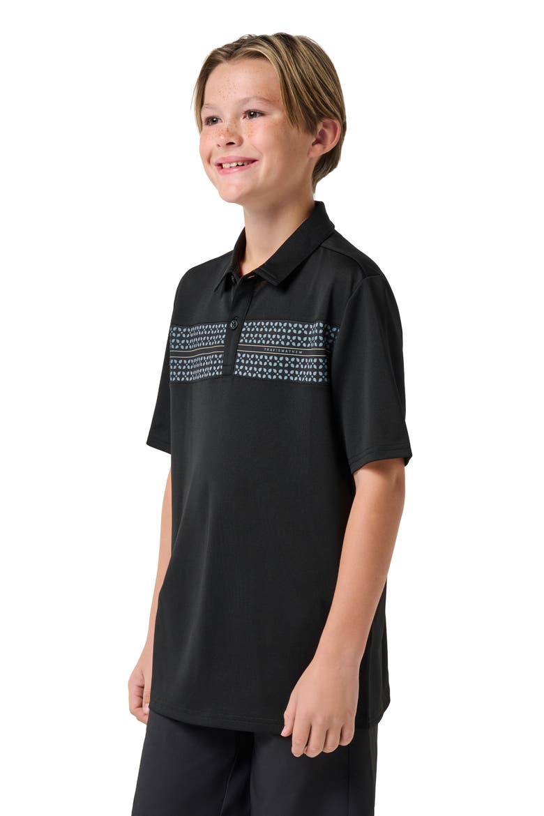 Kids' Y Good Good Seas Polo, Alternate, color, BLACK