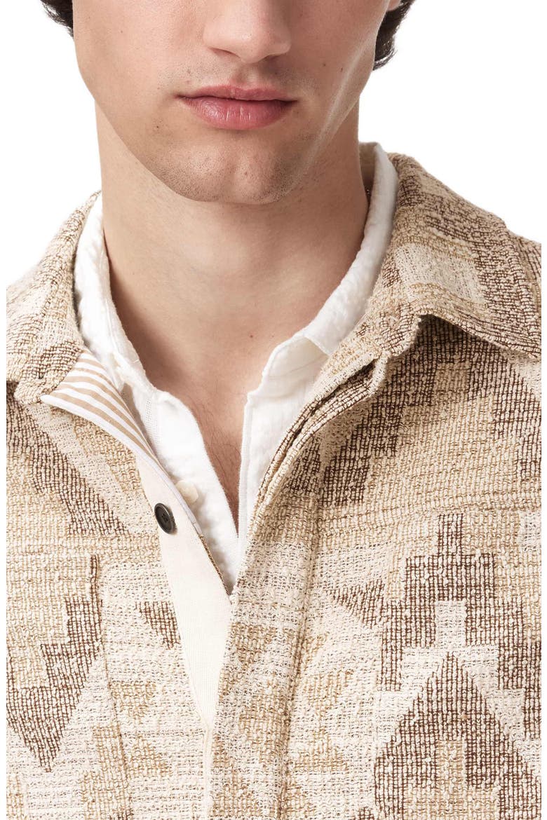 Byrne Geometric Shirt Jacket, Alternate, color, LIGHT KHAKI
