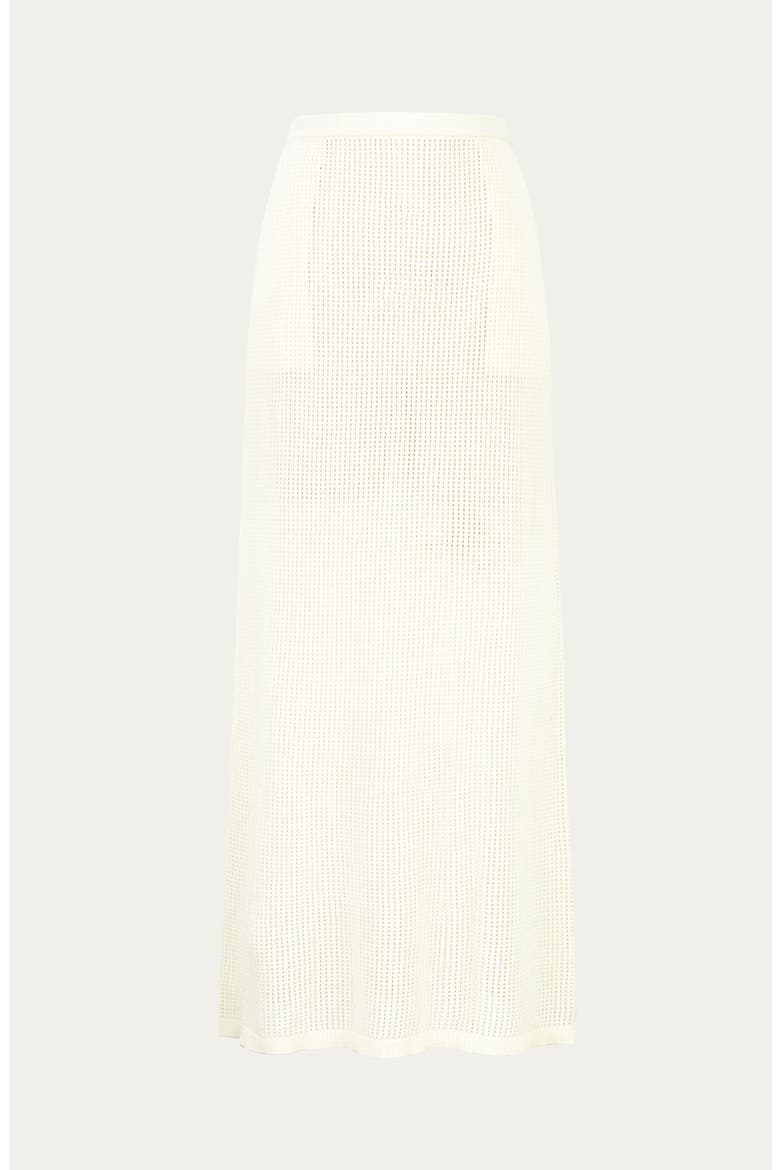 Marina Open Knit Skirt, Alternate, color, Creamy White