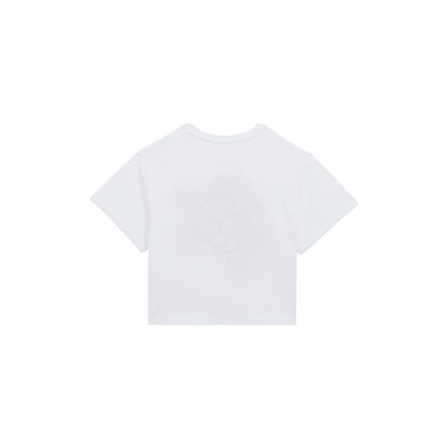 Vilebrequin Kids' Embroidered Turtle Cotton T-shirt In Blanc