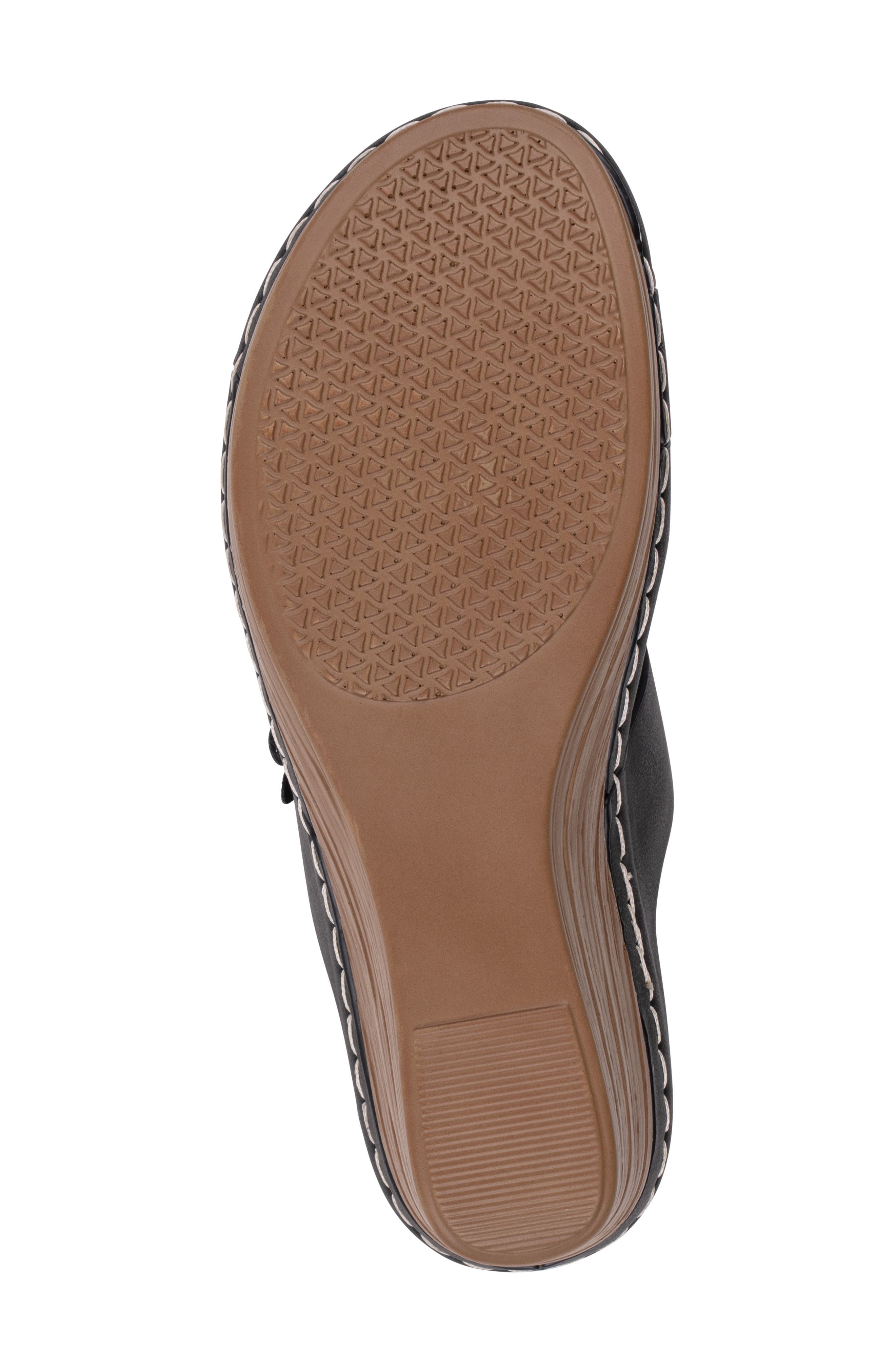 GC SHOES Halia Wedge Sandal, Alternate, color, Black