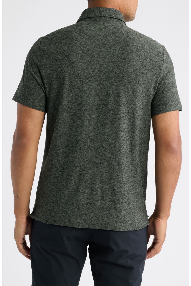 WFH Knit Polo, Alternate, color, OLIVE SHADOW/ BLACK HEATHER