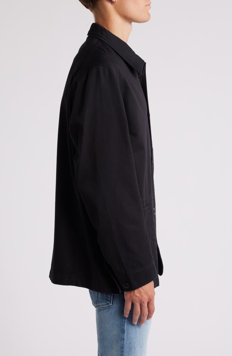 MERZ B SCHWANEN Organic Cotton Workwear Jacket, Alternate, color, Deep Black