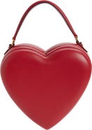 Moschino Love Me Logo Strap Leather Crossbody Bag