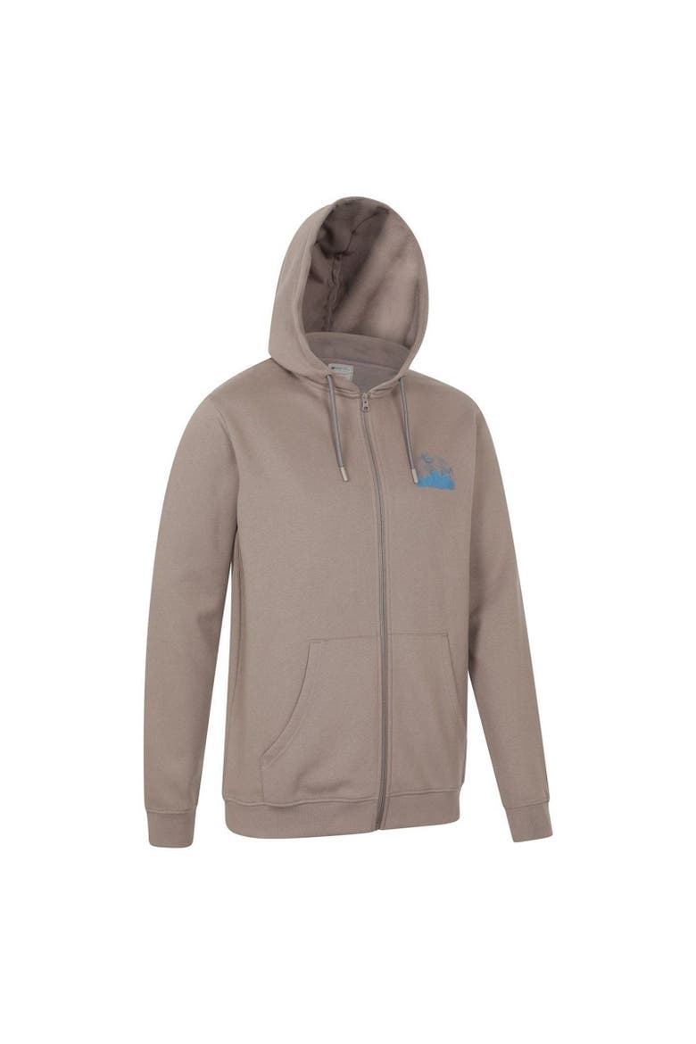 Graphic Textured Full Zip Hoodie, Alternate, color, Brown