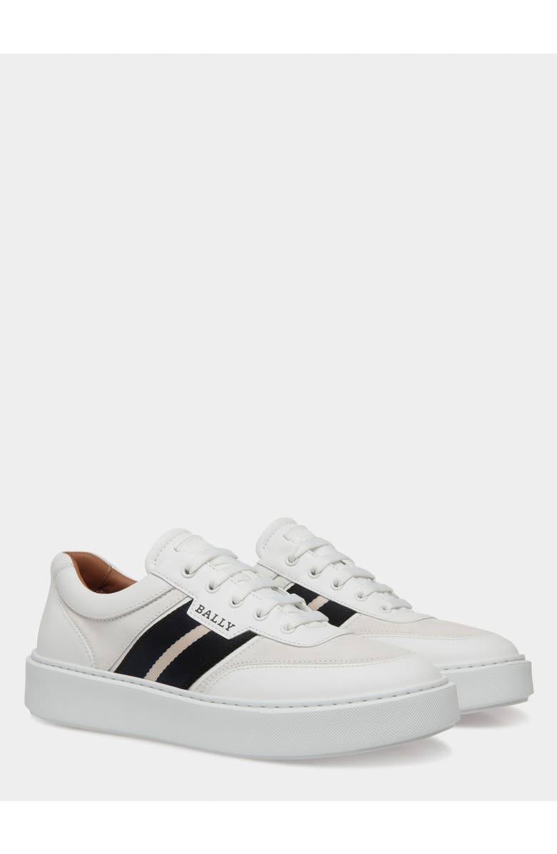 Bally Sneaker in Leather, Alternate, color, White