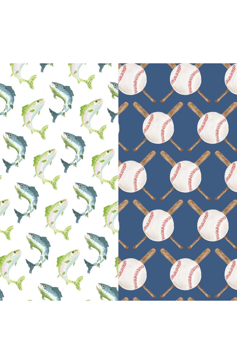 Lila and Hayes James Underwear Set, Alternate, color, Jumping Trout