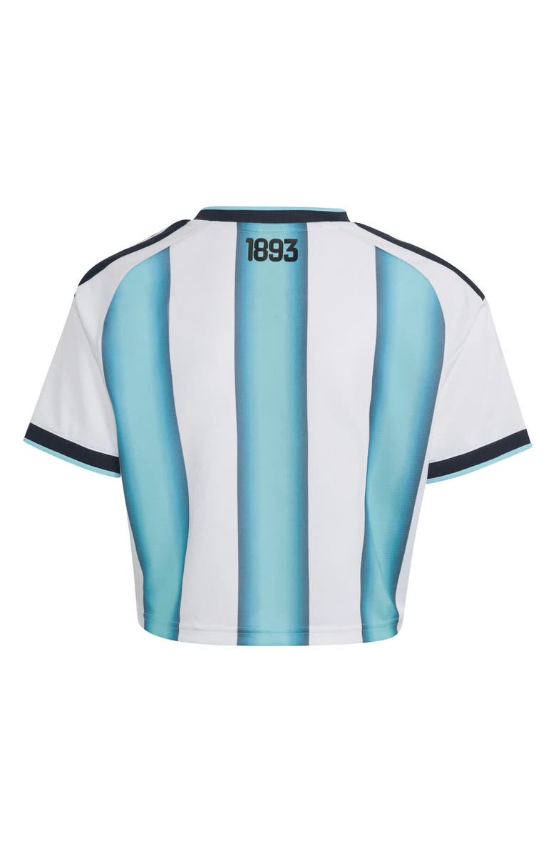 adidas Women
s adidas  White Argentina National Team FIFA x World Cup 2022 Winners Home Cropped Replica Jersey, Alternate, color, White