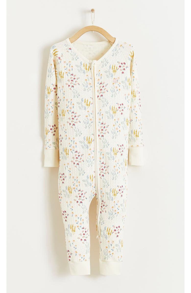 Babycottons Premium Cotton Chloe One-Piece Snug Pajamas For Infant, Alternate, color, Multicolor