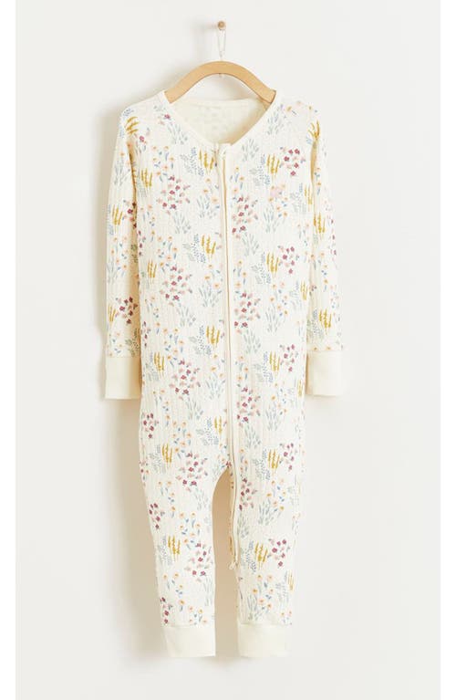 Babycottons Chloe One-piece Snug Pajamas In Multicolor