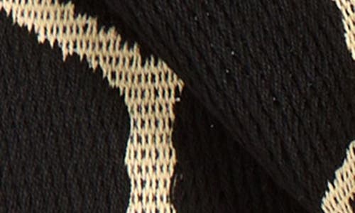 Valentino Garavani Antibes Jacquard Cotton Scarf With Fringe In Black/beige