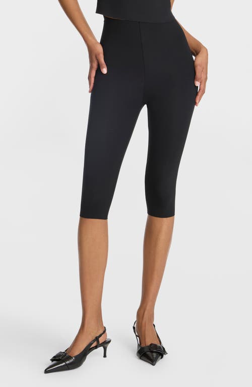 Commando Neoprene Capri Leggings In Black