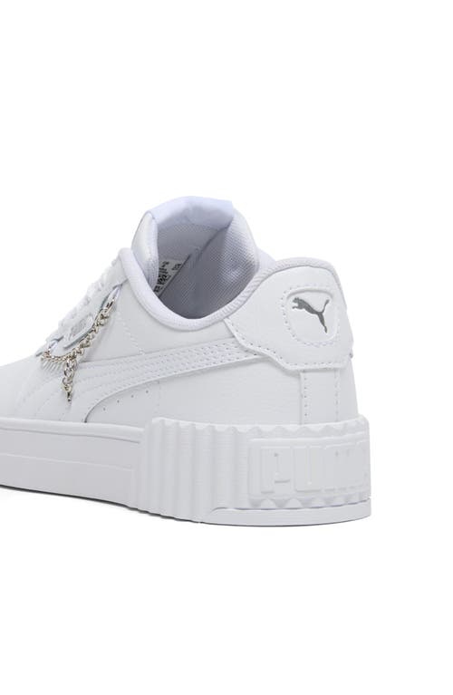 Puma Kids' Carina 3.0 Low Top Sneaker In White