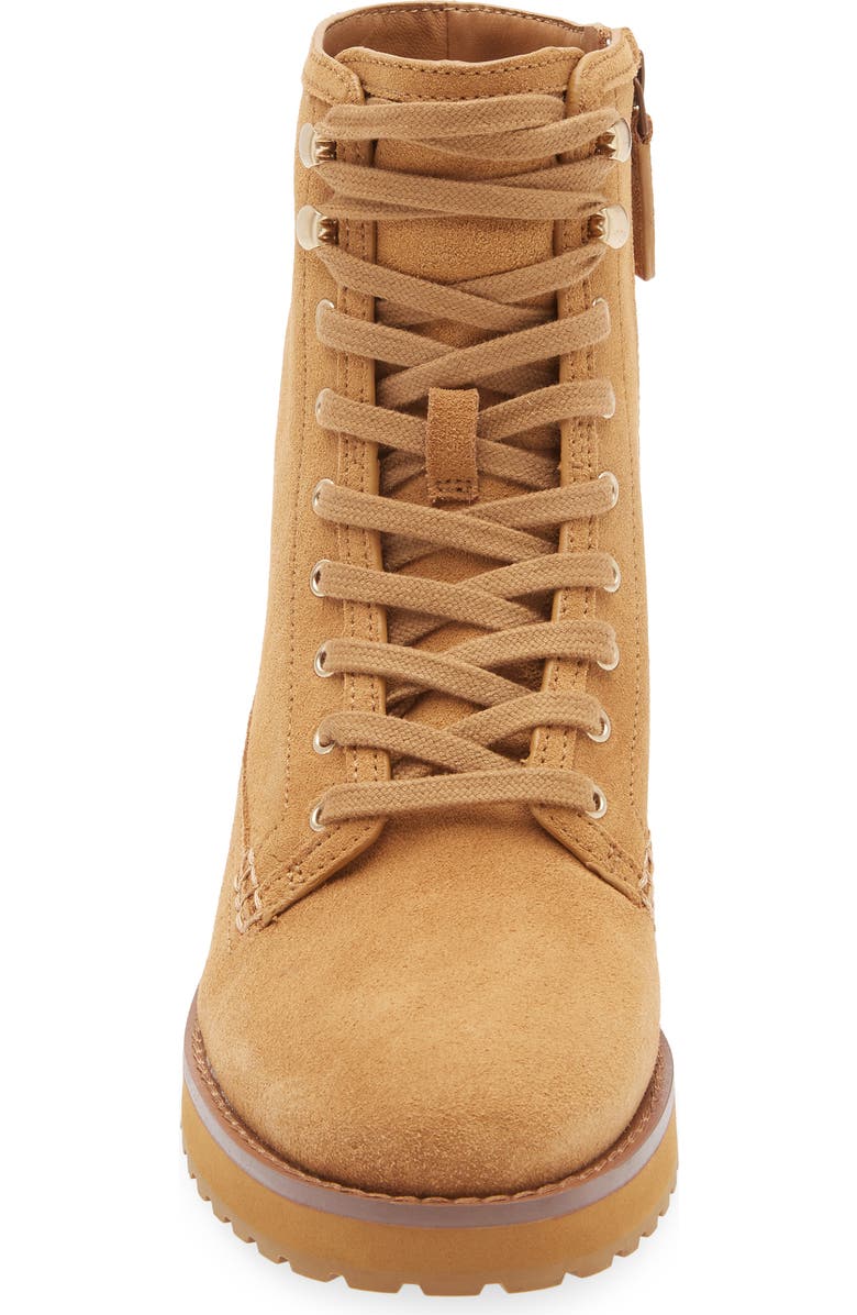 Cole Haan Lyndon Waterproof Lace-Up Boot, Alternate, color, Golden Honey Suede