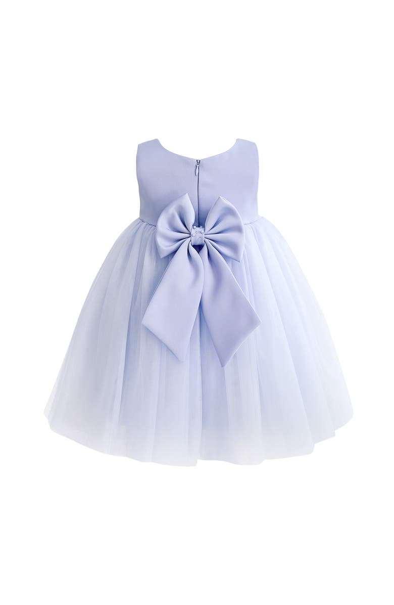 Tulleen Lace Petal Gown, Alternate, color, Blue