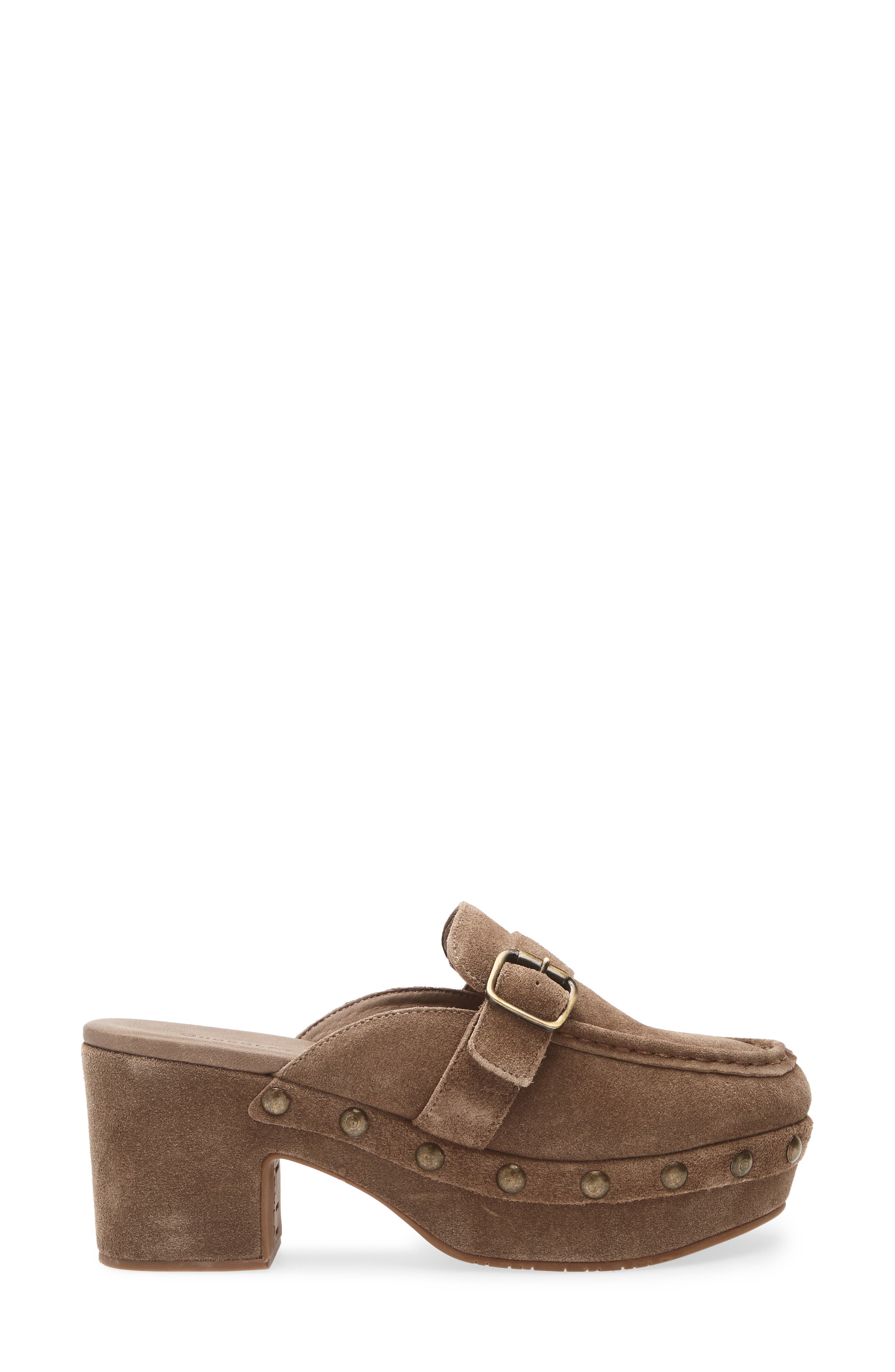 Genni Platform Loafer Mule, Alternate, color, TOFFEE SUEDE