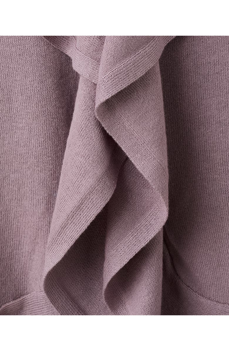 MANGO TEEN Ruffle Cardigan, Alternate, color, Violet