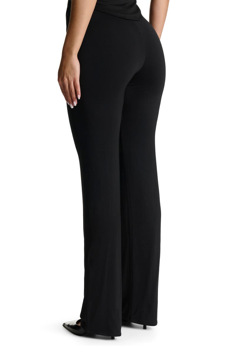 Smooth Straight Leg Pants, Alternate, color, BLACK