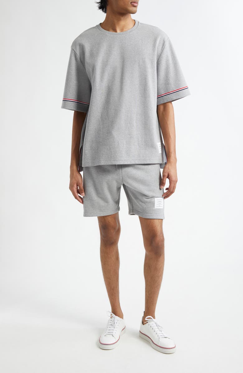 Thom Browne Rugby Fit Short Sleeve Cotton T-Shirt, Main, color, 