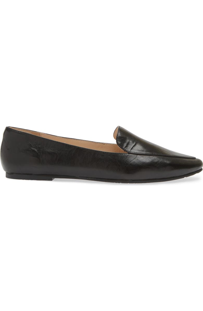 Chocolat Blu Ace Pointed Toe Loafer, Alternate, color, Black Leather