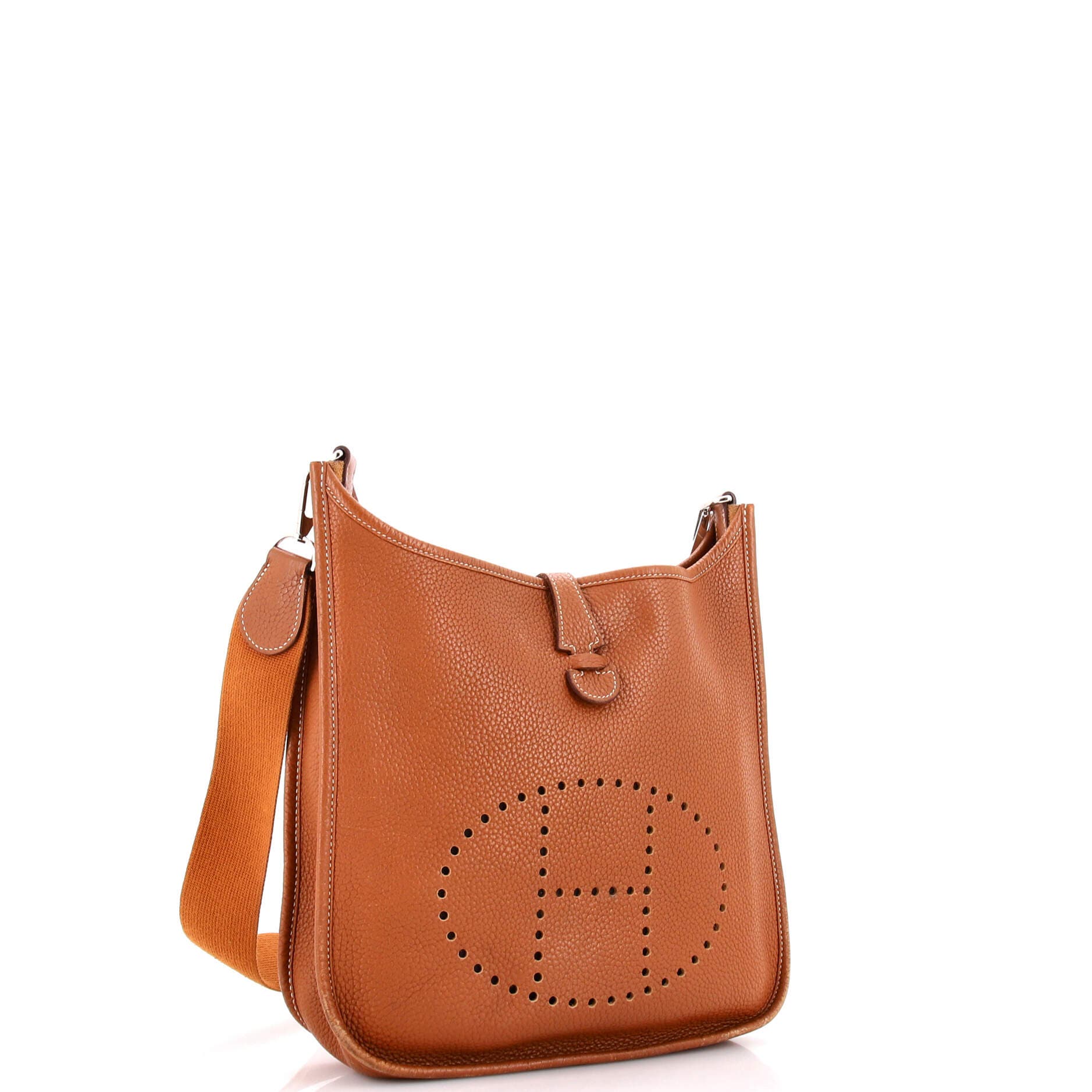 Pre-Owned Hermes Evelyne Bag Gen I Clemence PM, Alternate, color, Gold