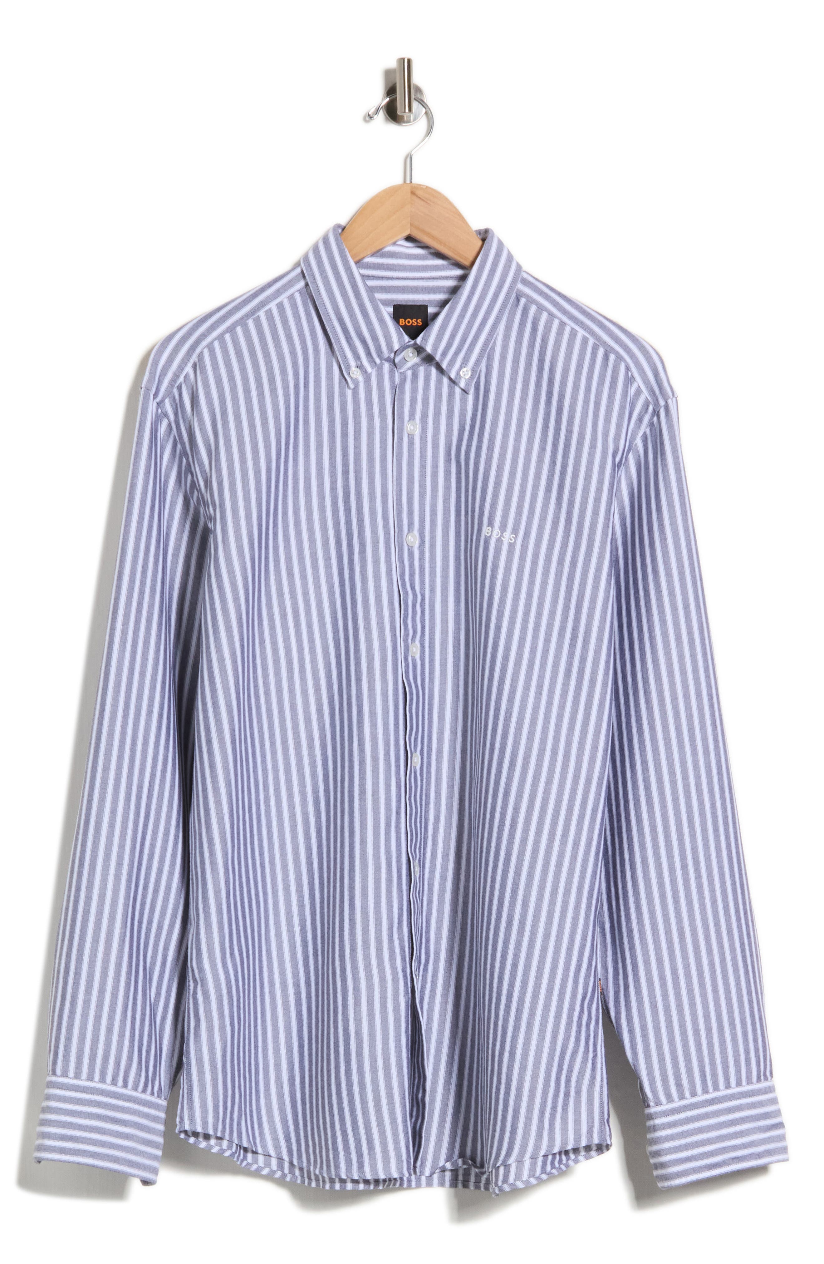 Ricoplus Striped Button Down Shirt